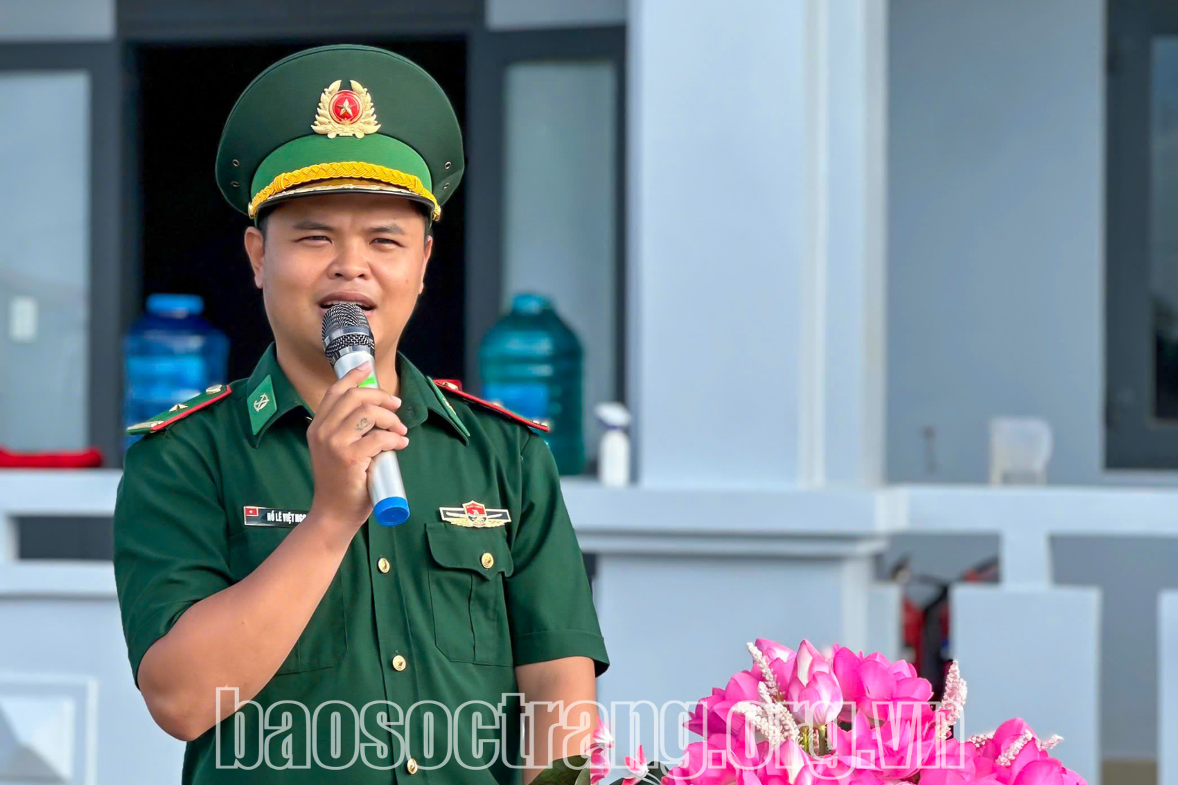 Thiếu tá Hồ Lê Việt Ngoan - Chính trị viên Đồn Biên phòng Trung Bình, Bộ đội Biên phòng Sóc Trăng: Người cán bộ có nhiều kỹ năng tuyên truyền