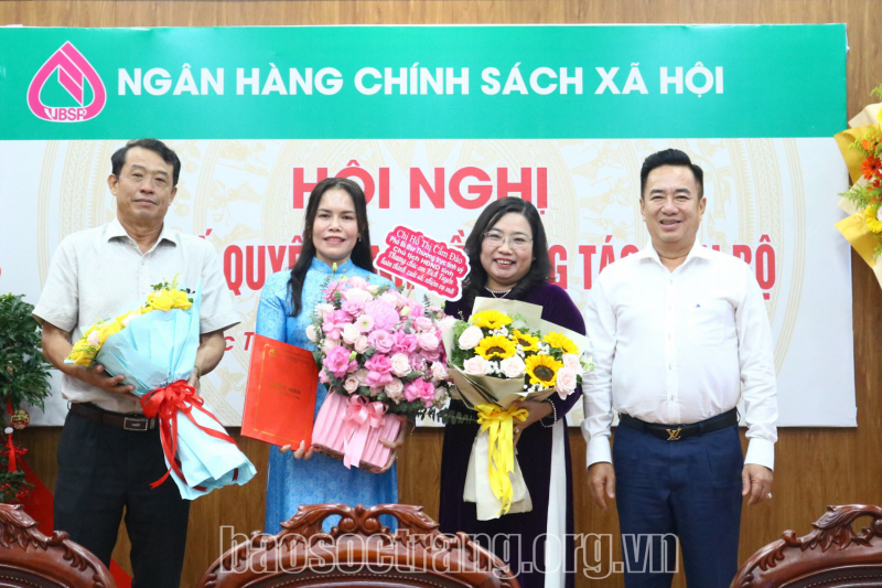 Đồng chí Trịnh Bích Tuyền giữ chức Giám đốc Chi nhánh Ngân hàng Chính sách xã hội tỉnh Sóc Trăng