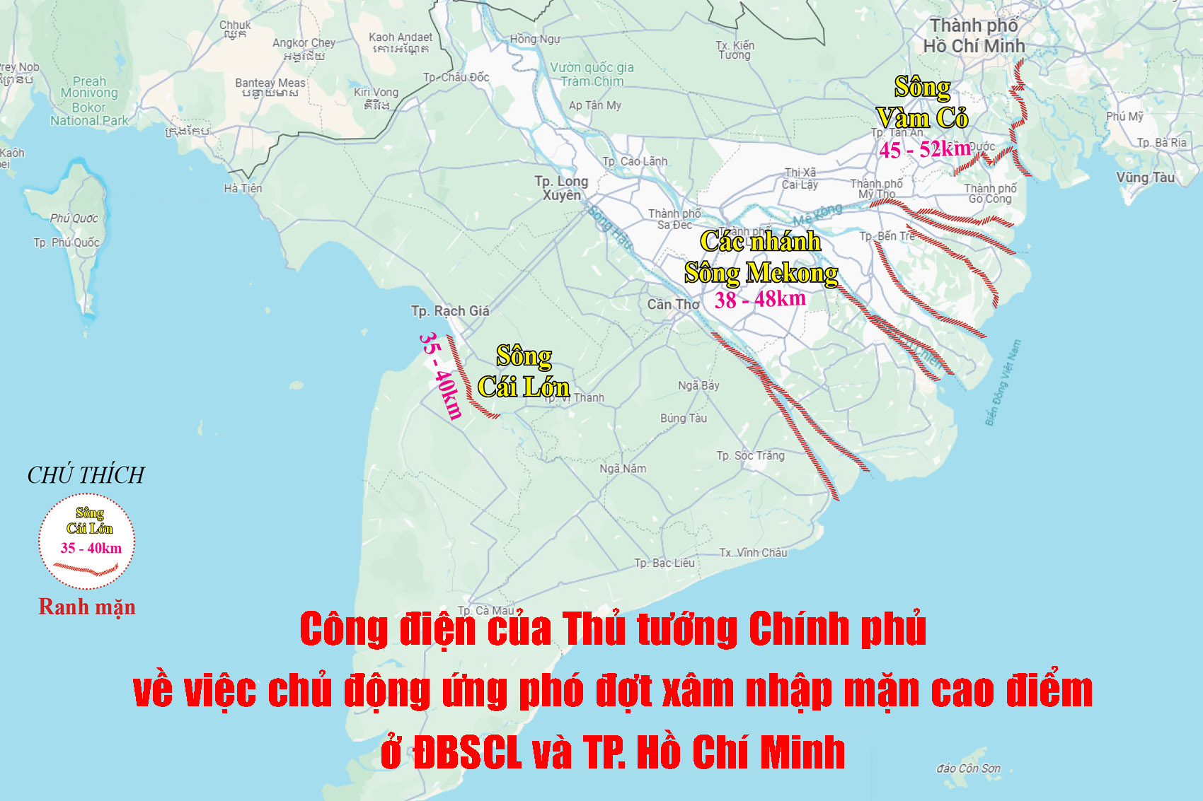 [Infographic] Công điện của Thủ tướng Chính phủ về việc chủ động ứng phó đợt xâm nhập mặn cao điểm ở ĐBSCL và TP. Hồ Chí Minh