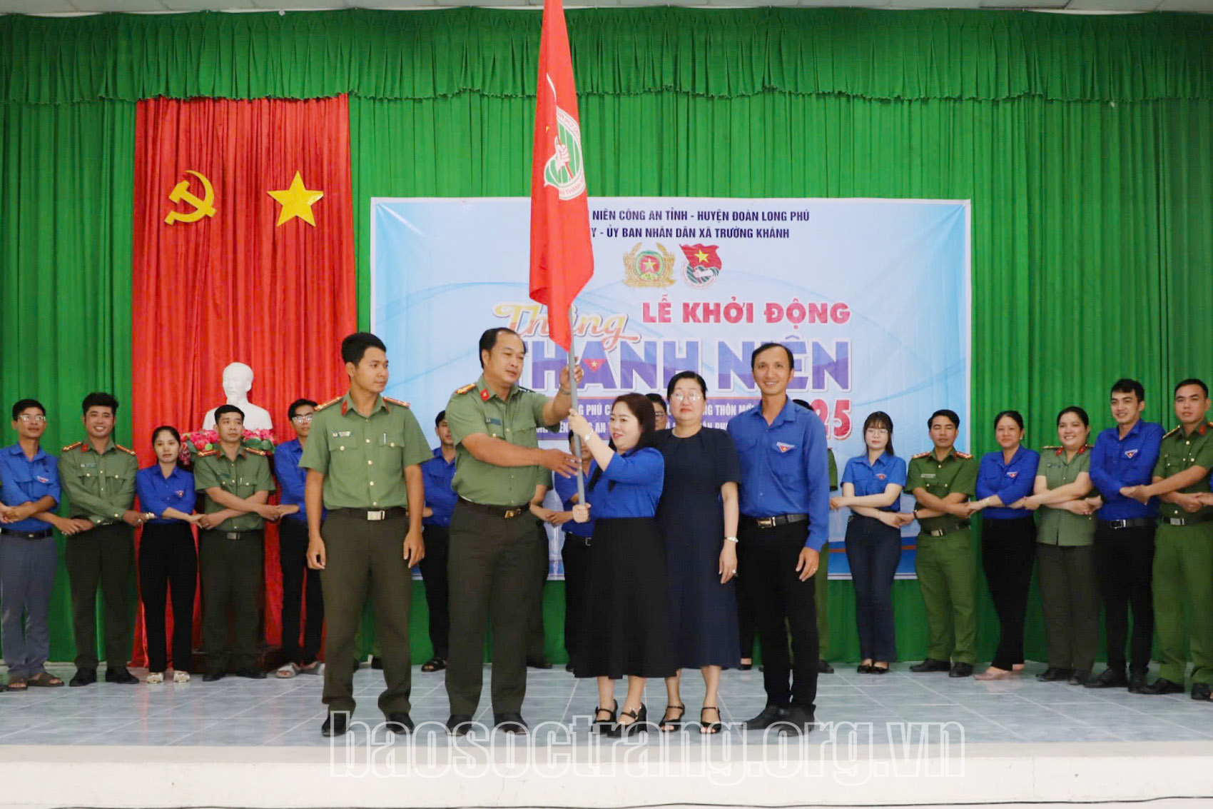 Tuổi trẻ Công an tỉnh và tuổi trẻ huyện Long Phú khởi động Tháng Thanh niên năm 2025