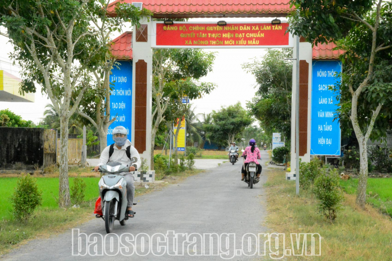 Xã Lâm Tân về đích nông thôn mới nâng cao