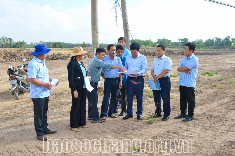 Khảo sát các cụm công nghiệp trên địa bàn thị xã Vĩnh Châu