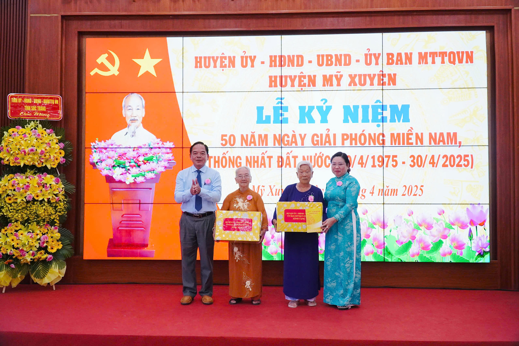 Huyện Mỹ Xuyên: Tổ chức Lễ kỷ niệm 50 năm ngày Giải phóng miền Nam, thống nhất đất nước