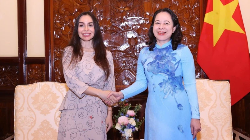 Phó Chủ tịch nước Võ Thị Ánh Xuân tiếp Phó Chủ tịch Quỹ Heydar Aliyev