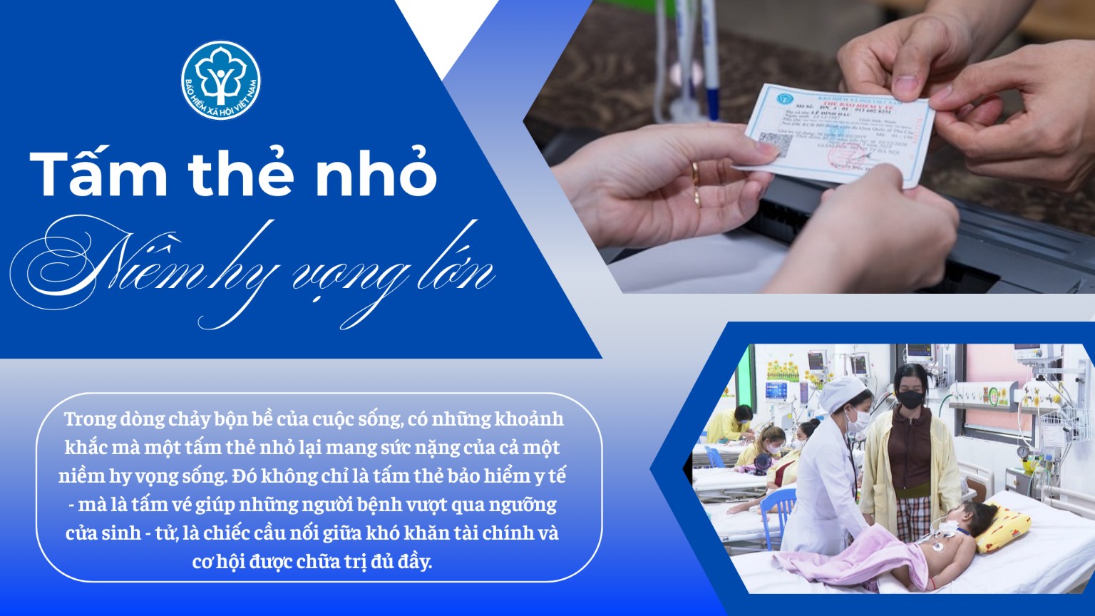 Tấm thẻ nhỏ niềm hy vọng lớn