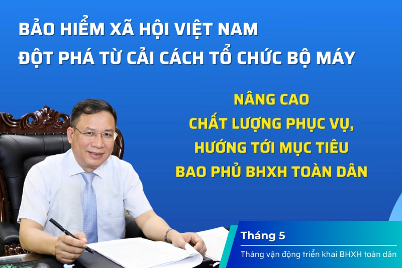 Đột phá từ cải cách tổ chức bộ máy, nâng cao chất lượng phục vụ, hướng tới mục tiêu bao phủ bảo hiểm xã hội toàn dân