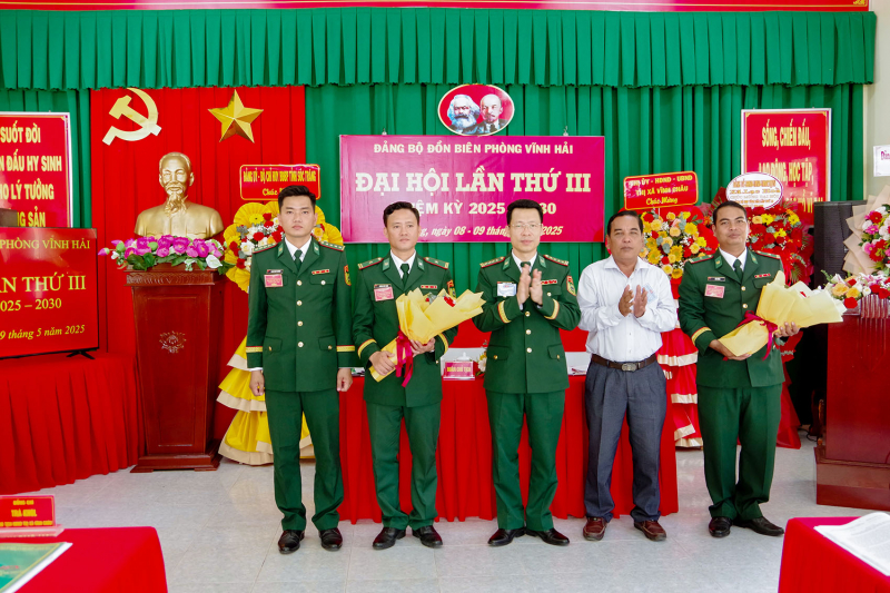 Tổ chức Đại hội Đảng bộ Đồn Biên phòng Vĩnh Hải nhiệm kỳ 2025 - 2030