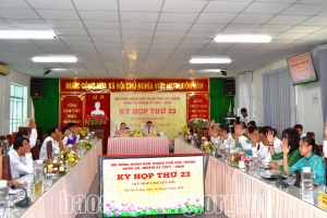 Thông qua 3 nghị quyết tại kỳ họp thứ 23 HĐND thành phố Sóc Trăng