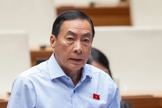 Đại biểu Phạm Văn Hòa (đoàn Đồng Tháp). Ảnh: Hồ Long