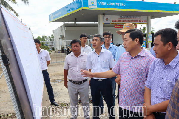 Lãnh đạo tỉnh kiểm tra một số công trình xây dựng trên địa bàn tỉnh Sóc Trăng