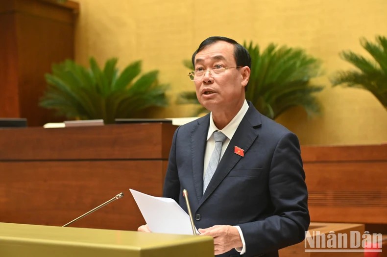 Chủ nhiệm Ủy ban Quốc phòng, An ninh và Đối ngoại của Quốc Lê Tấn Tới. (Ảnh: BÙI GIANG)