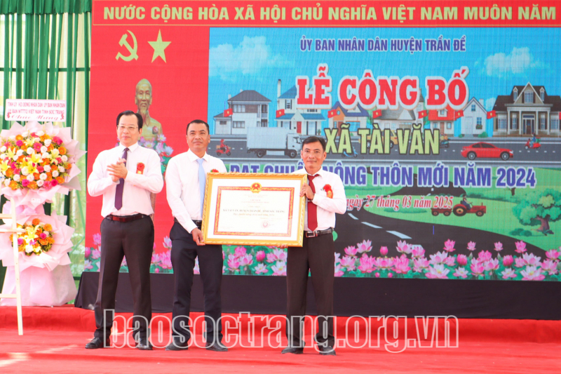 Diện mạo xã Tài Văn đổi mới sau đạt chuẩn xã nông thôn mới