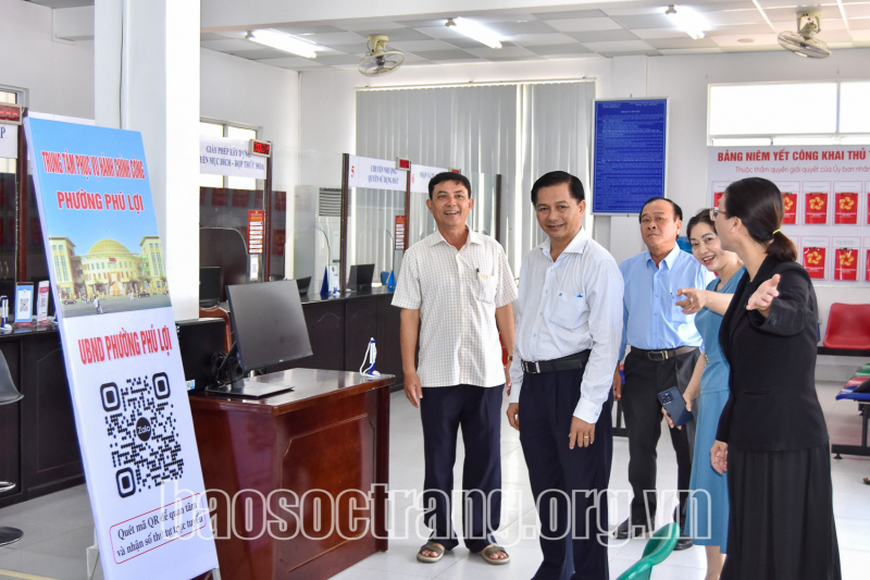 Chủ tịch UBND tỉnh Sóc Trăng kiểm tra vận hành thử nghiệm tại phường Phú Lợi (mới)