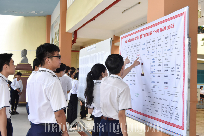 Hôm nay hơn 11.000 thí sinh tỉnh Sóc Trăng bước vào Kỳ thi tốt nghiệp trung học phổ thông năm 2025
