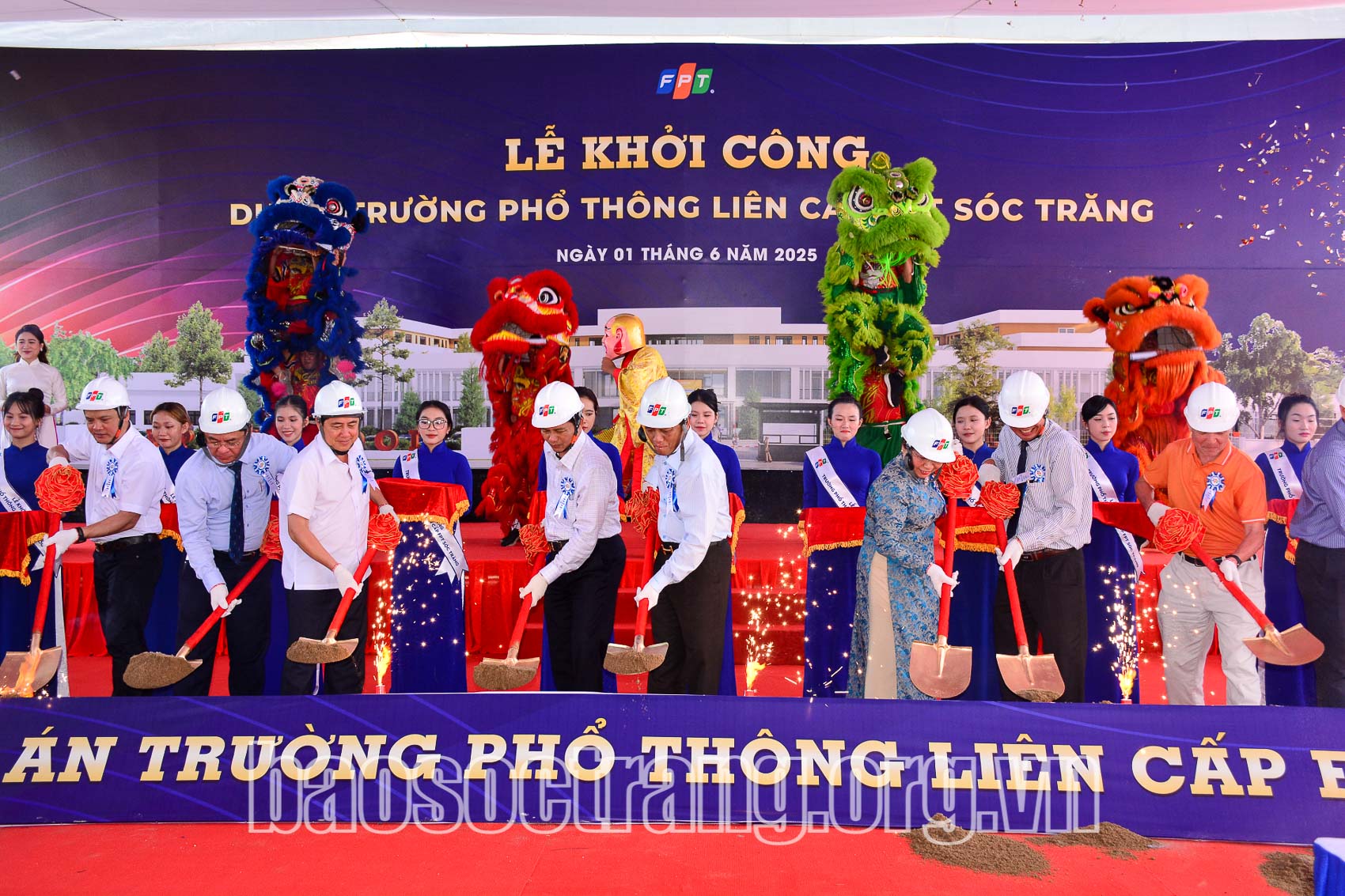 FPT khởi công Trường Phổ thông liên cấp tại Sóc Trăng