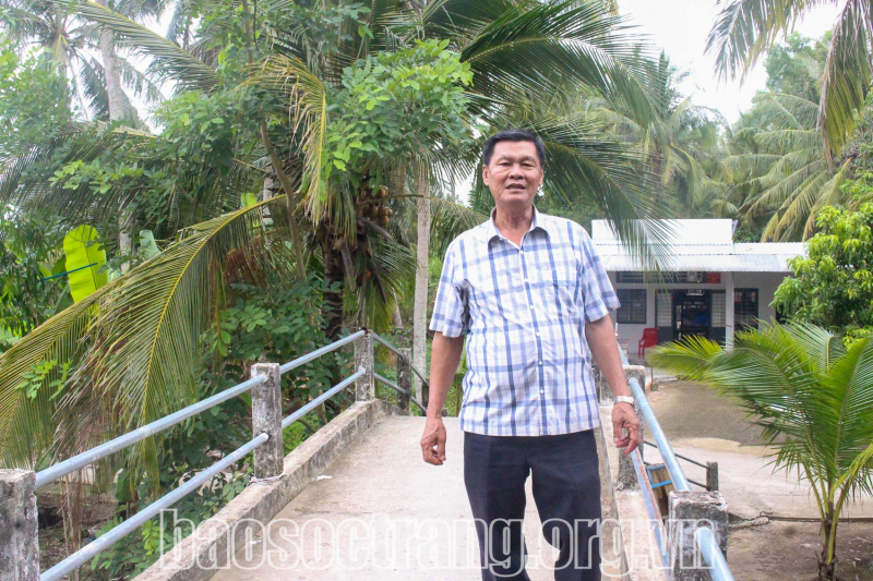 Cựu Chiến binh Phạm Văn Liêm nhiệt tình trong công tác hội và xây dựng nông thôn mới