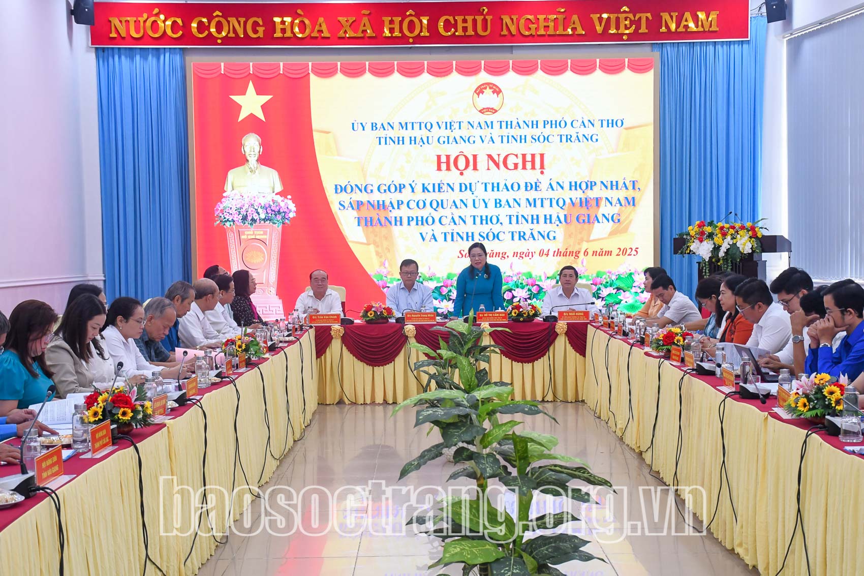 Ủy ban Mặt trận Tổ quốc Việt Nam thành phố Cần Thơ, tỉnh Hậu Giang và tỉnh Sóc Trăng đóng góp ý kiến cho đề án hợp nhất, sáp nhập