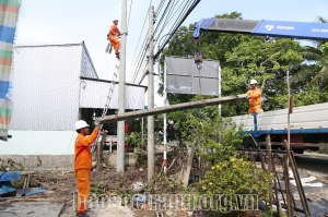 Ngành Điện sẵn sàng ứng phó với mọi tình huống trong mùa mưa bão