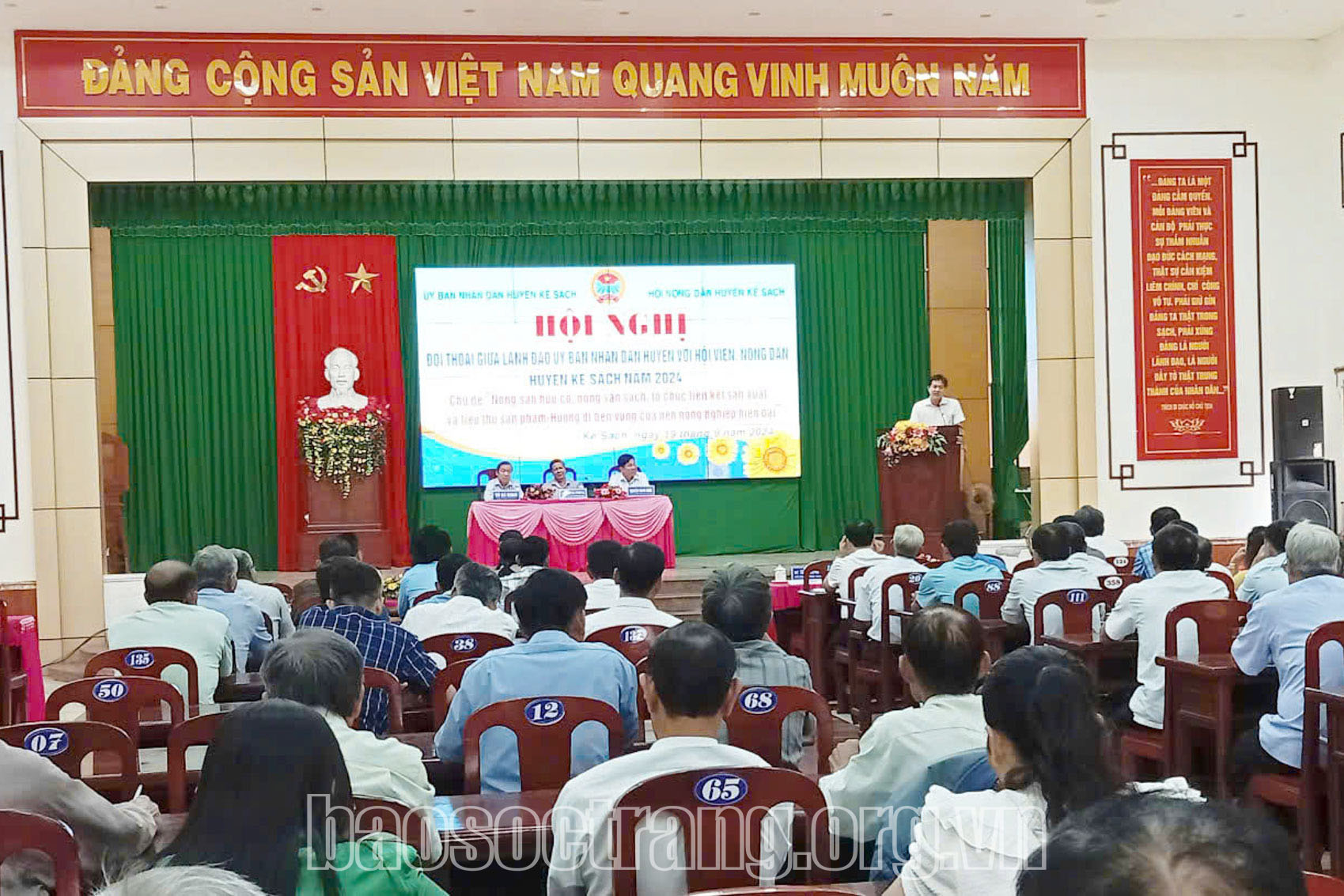 Lãnh đạo huyện Kế Sách gặp gỡ, đối thoại với hội viên nông dân