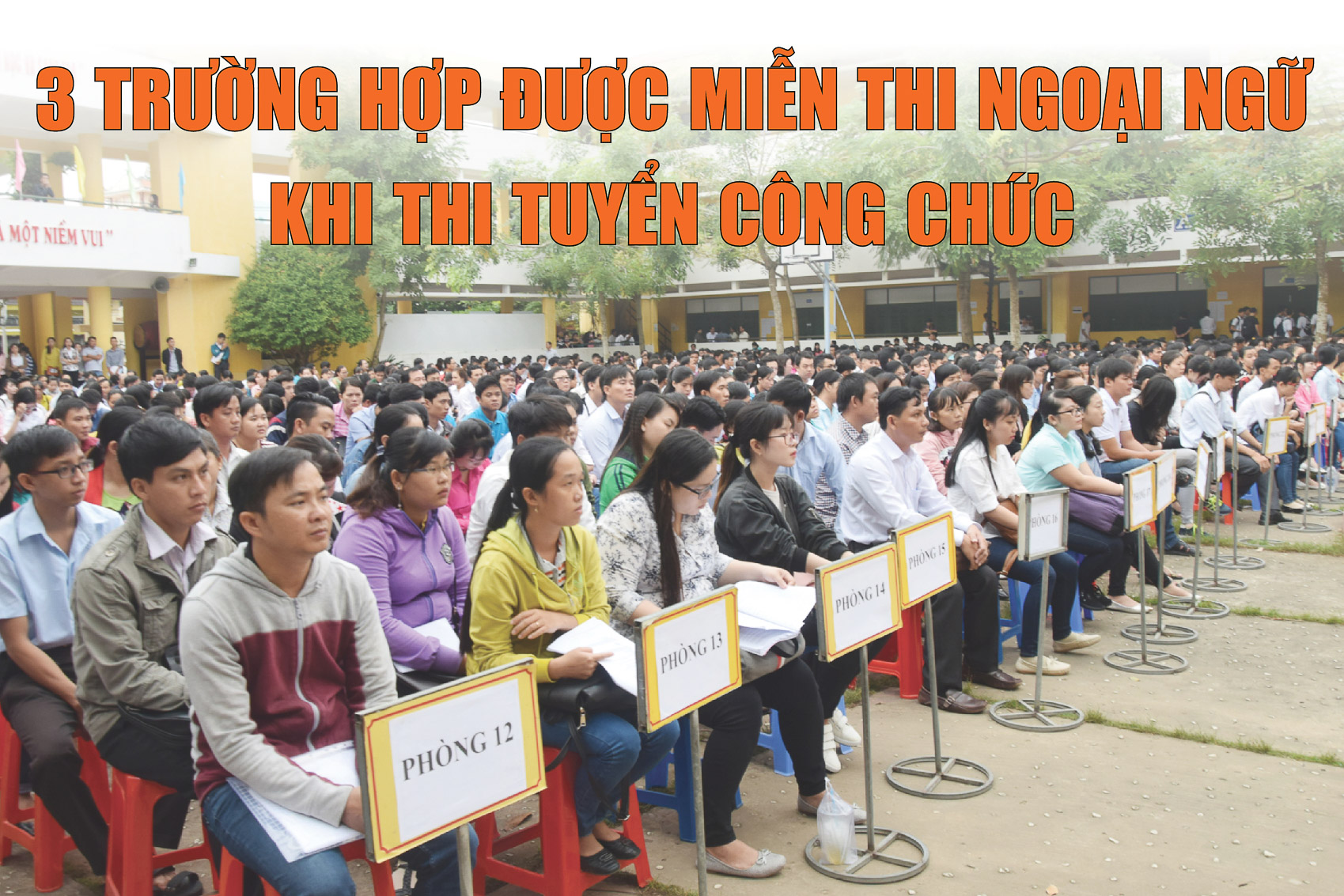 [Infographic] 3 trường hợp được miễn thi ngoại ngữ khi thi tuyển công chức