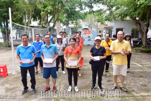 Giao lưu Giải bóng chuyền hơi chào mừng kỷ niệm 30 năm ngày thành lập Hội Nhà báo Việt Nam tỉnh Sóc Trăng