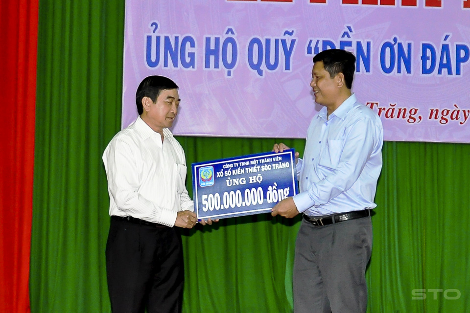 Công ty TNHH MTV Xổ số kiến thiết Sóc Trăng: Luôn đồng hành với công tác an sinh xã hội