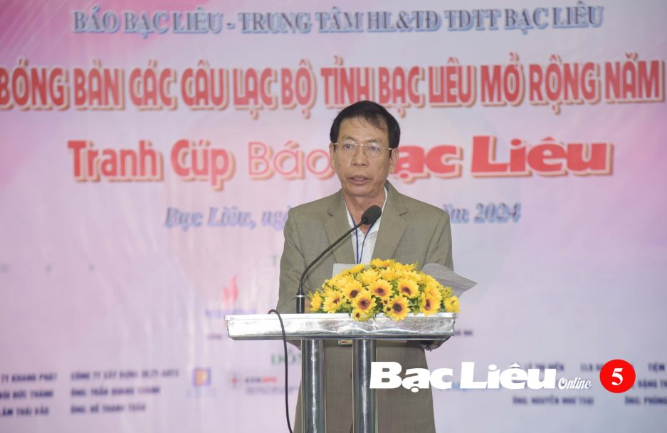 Khai mạc Giải bóng bàn các CLB tỉnh Bạc Liêu mở rộng năm 2024 tranh Cúp Báo Bạc Liêu