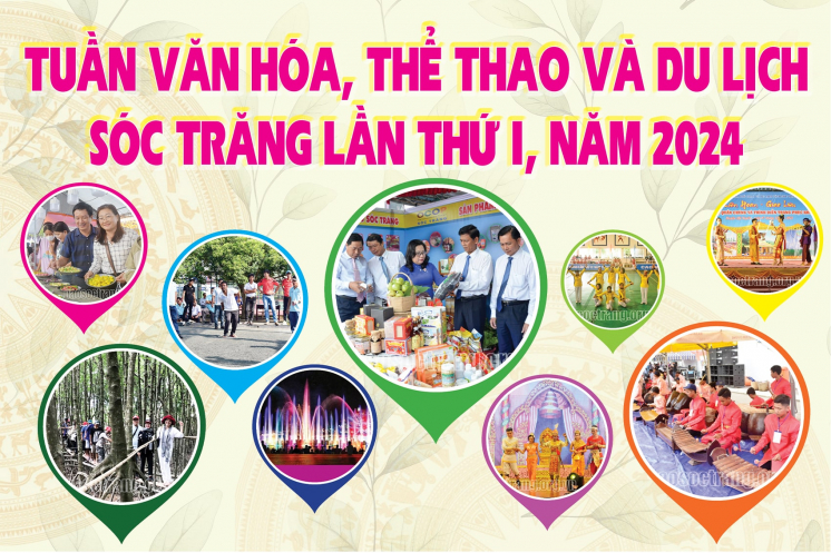 [Infographic] Tuần Văn hóa, Thể thao và Du lịch Sóc Trăng lần thứ I, năm 2024