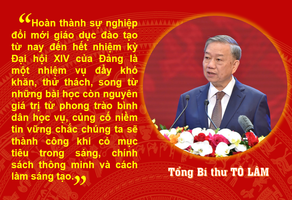 [Infographic] Phát biểu của Tổng Bí thư Tô Lâm tại buổi gặp mặt đại diện nhà giáo, cán bộ quản lý giáo dục nhân ngày 20/11