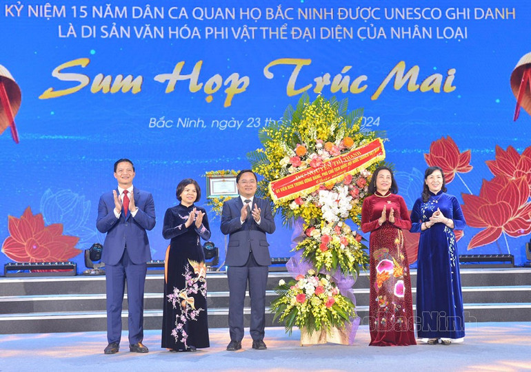 Kỷ niệm 15 năm Dân ca Quan họ Bắc Ninh được UNESCO ghi danh