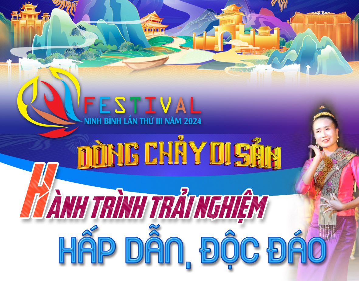Festival Ninh Bình 2024 - Dòng chảy di sản: Hành trình trải nghiệm hấp dẫn, độc đáo