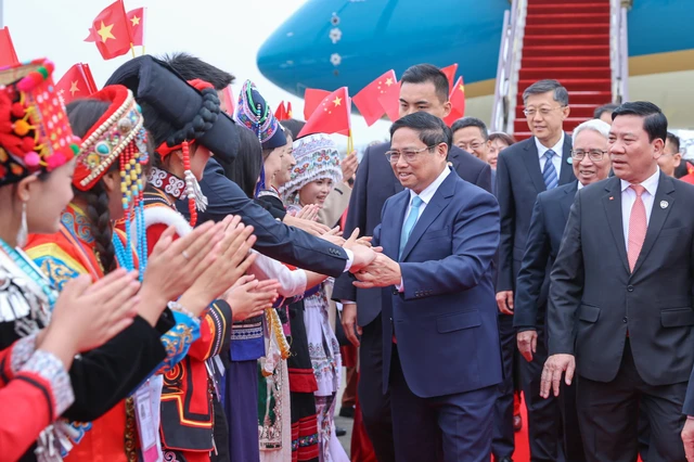 Thủ tướng Phạm Minh Chính dự Lễ hội Văn hóa - Du lịch Việt Nam tại TP Côn Minh Ảnh: Nhật Bắc