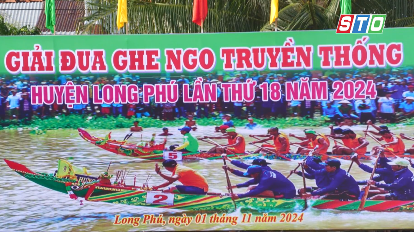 [Media] Sôi nổi giải đua ghe Ngo truyền thống huyện Long Phú lần thứ 18 năm 2024