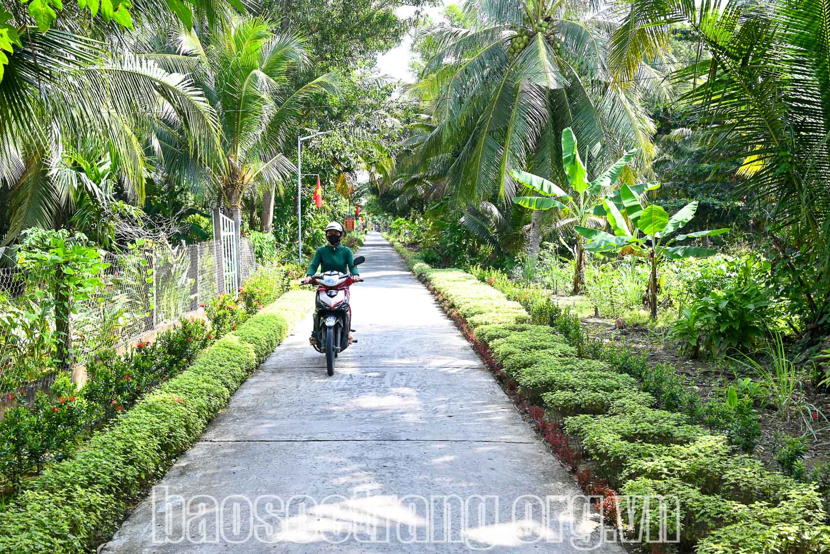 Chương trình mục tiêu quốc gia xây dựng nông thôn mới góp phần thay đổi diện mạo nông thôn của huyện Mỹ Tú (Sóc Trăng). Ảnh: TẤN PHÁT