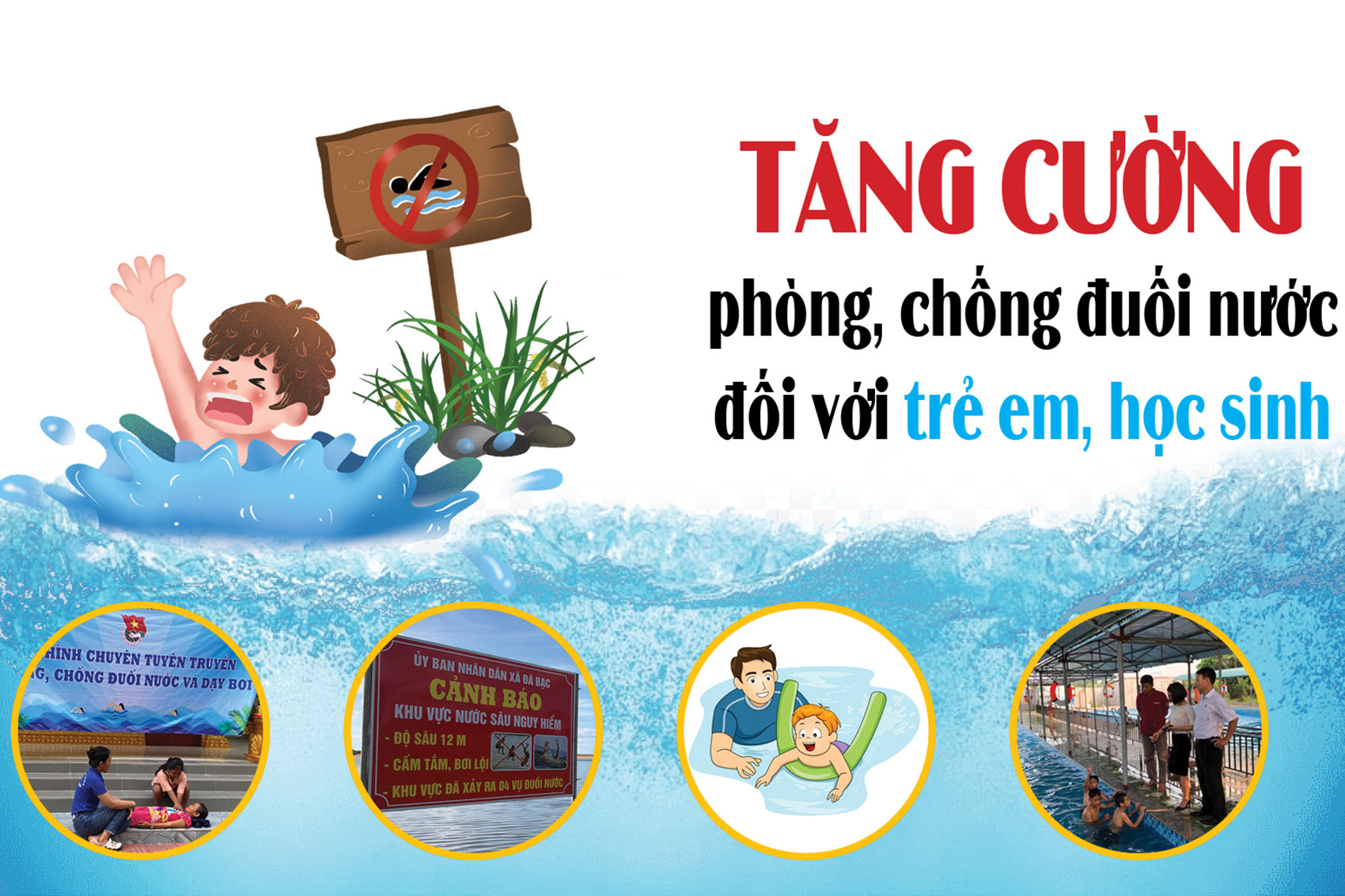 [Infographic] Tăng cường phòng, chống đuối nước đối với trẻ em, học sinh