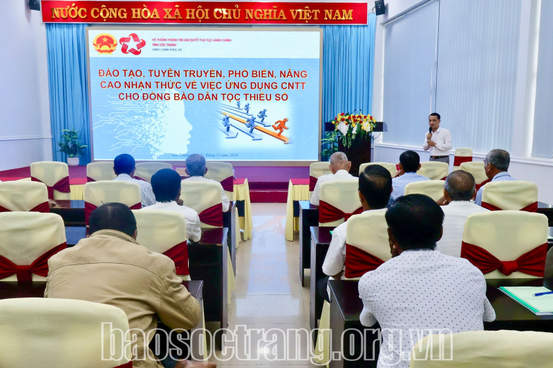 Tập huấn “Đào tạo, tuyên truyền, phổ biến nâng cao nhận thức về việc ứng dụng công nghệ thông tin cho đồng bào dân tộc thiểu số” năm 2024