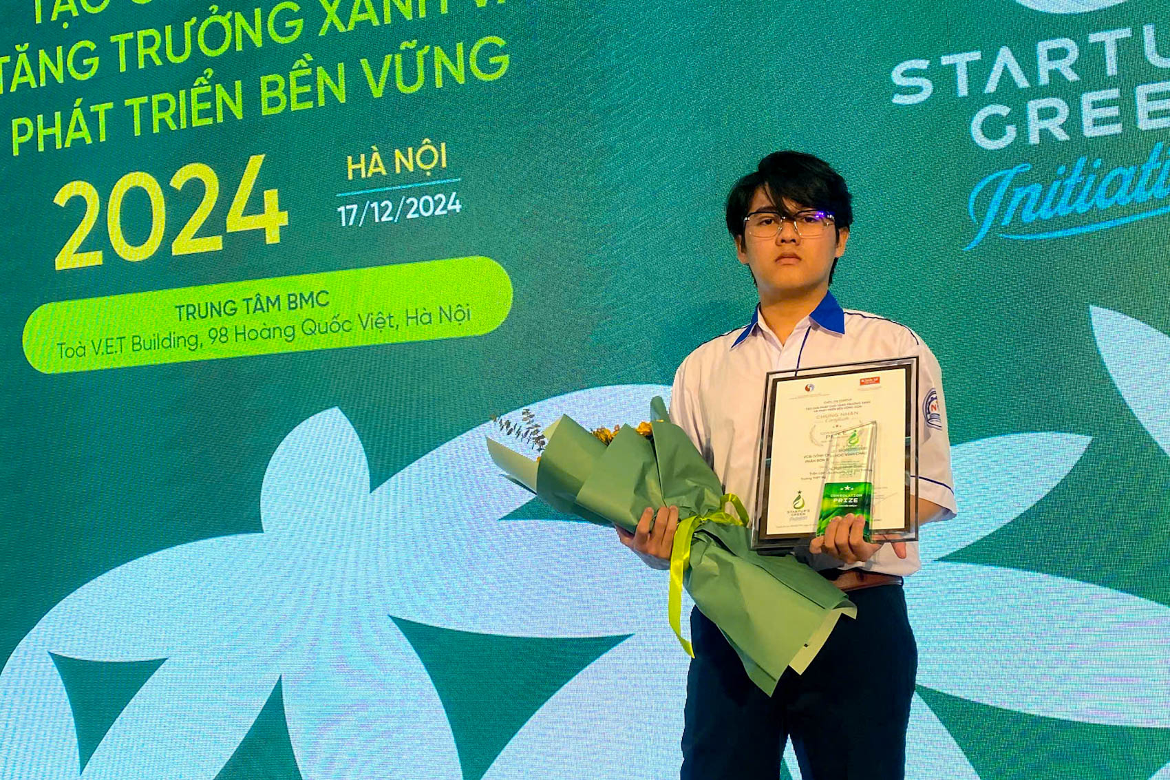 Học sinh Sóc Trăng đạt giải cuộc thi Startup - Tạo giải pháp cho tăng trưởng xanh và phát triển bền vững