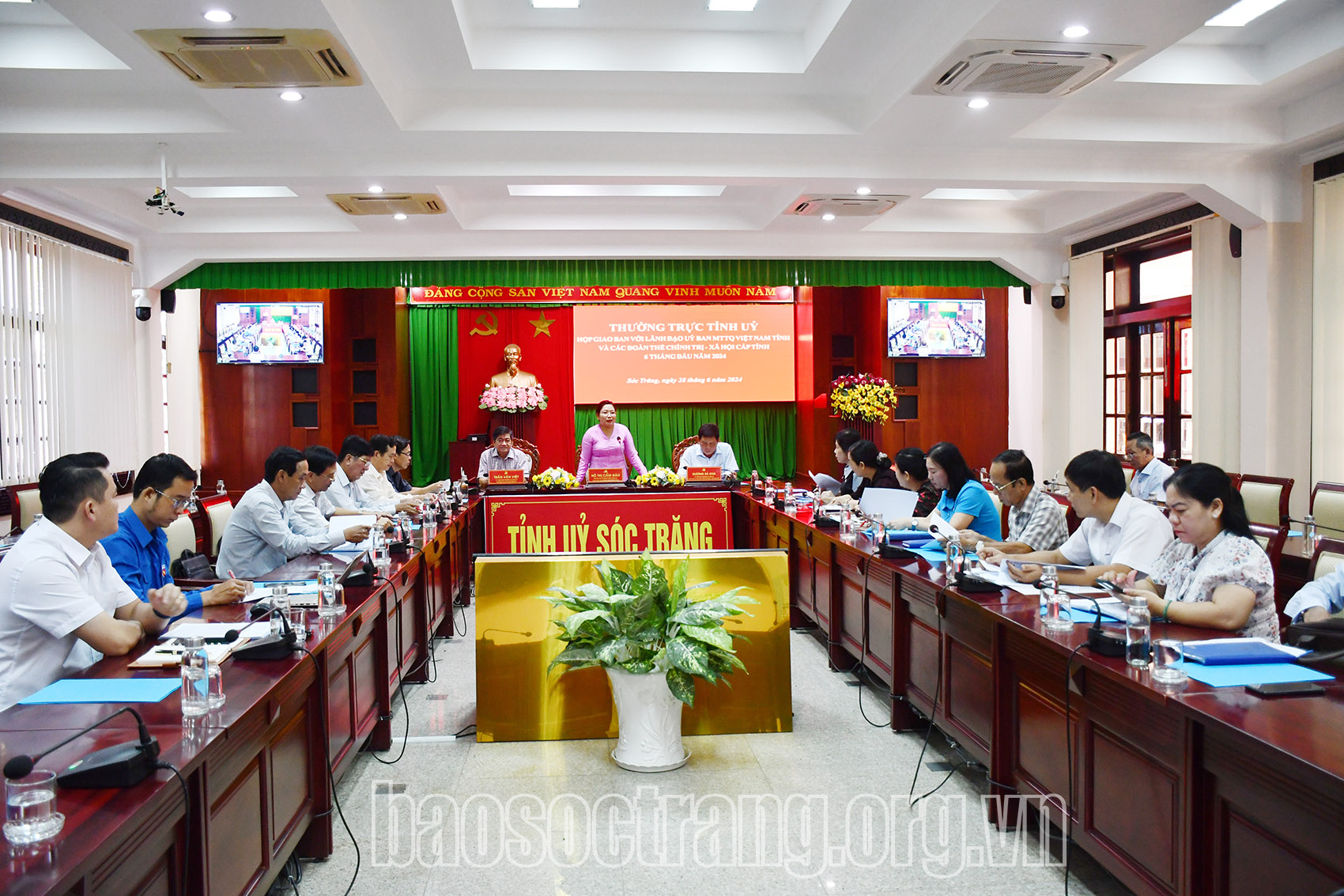 Mặt trận Tổ quốc và các đoàn thể tỉnh tập trung lãnh đạo, chỉ đạo và tổ chức thực hiện tốt các nhiệm vụ trọng tâm năm 2024