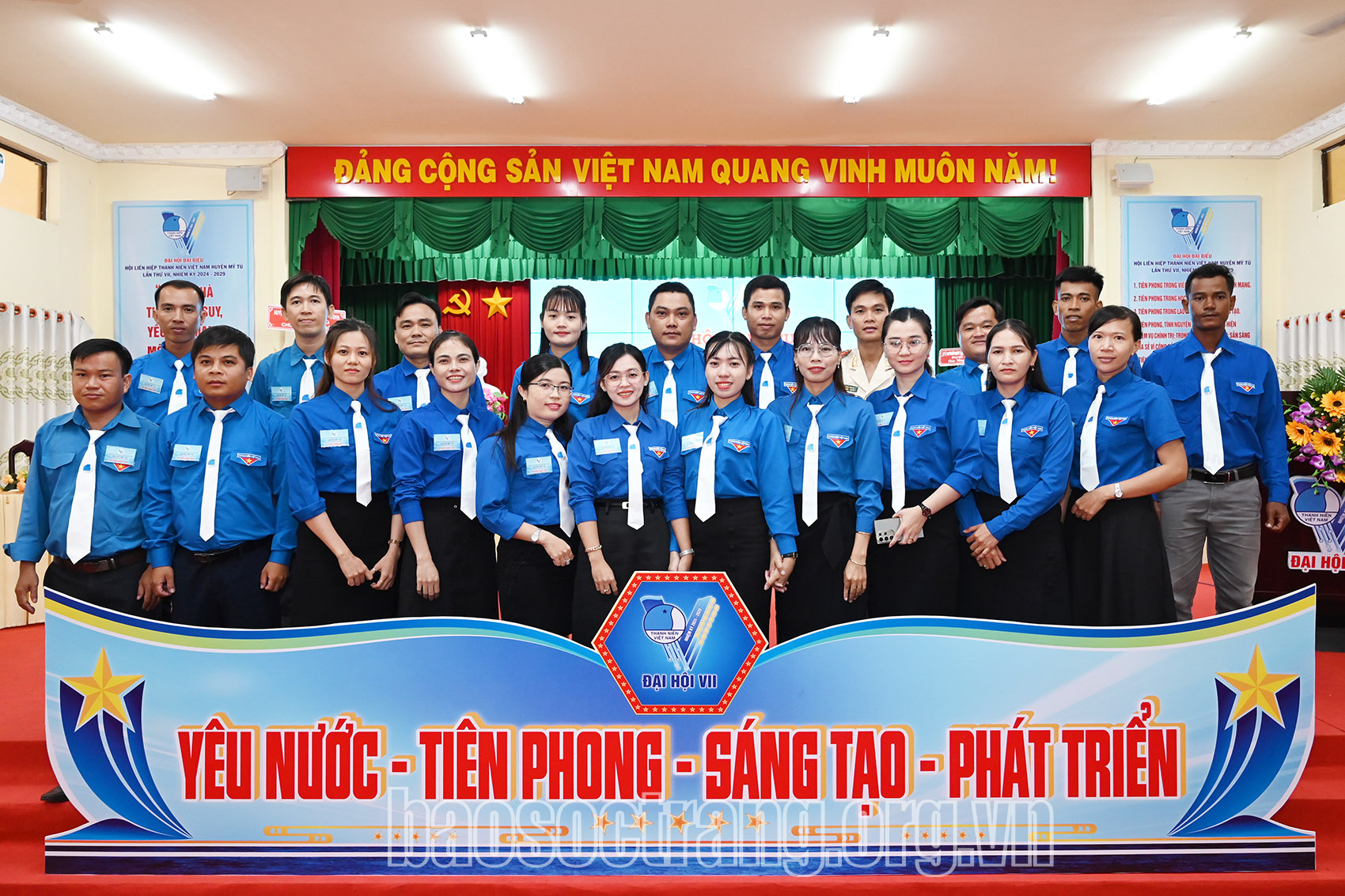 Đại hội Đại biểu Hội Liên hiệp Thanh niên Việt Nam huyện Mỹ Tú lần thứ VII, nhiệm kỳ 2024 - 2029 thành công tốt đẹp