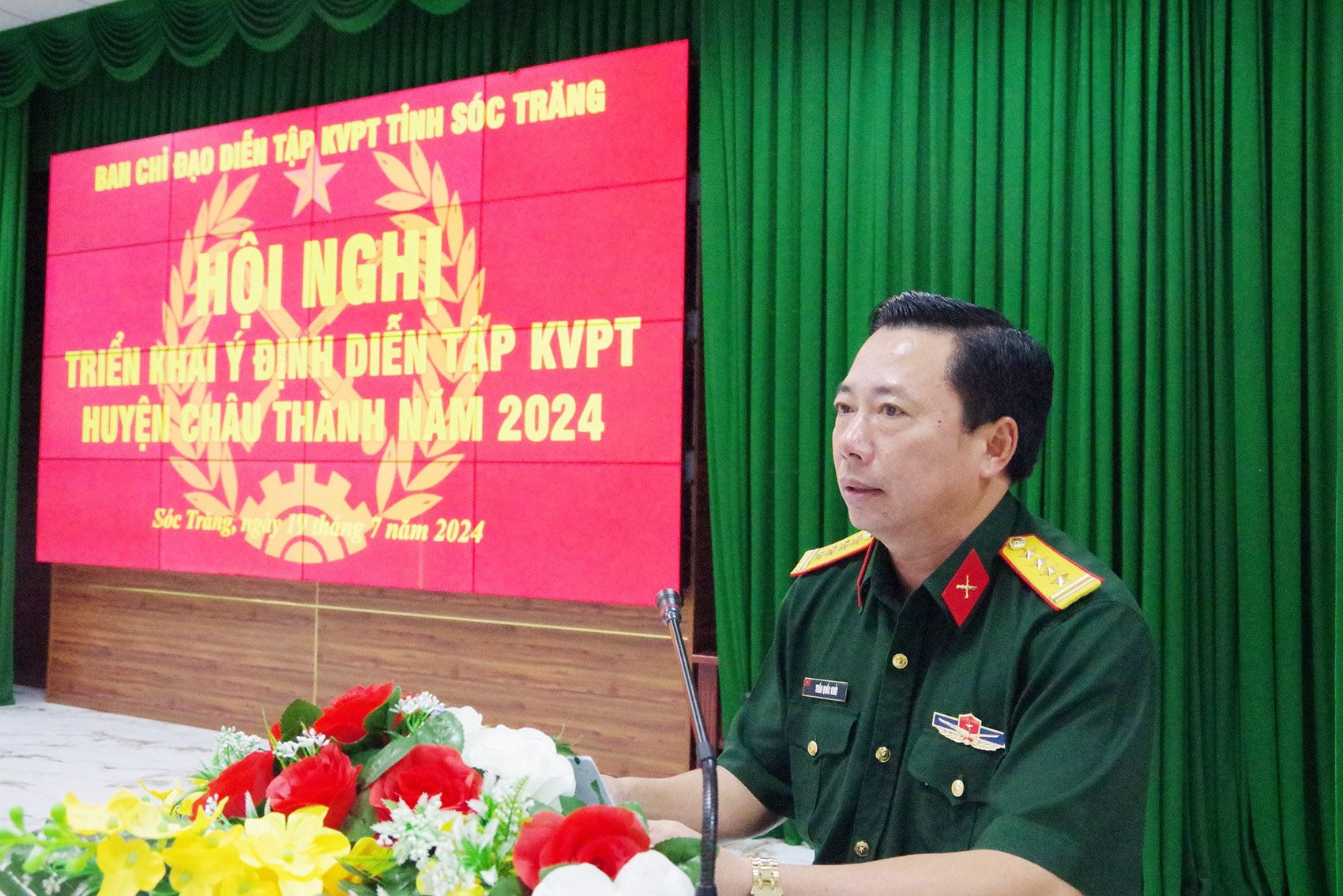 Triển khai ý định Diễn tập khu vực phòng thủ huyện Châu Thành