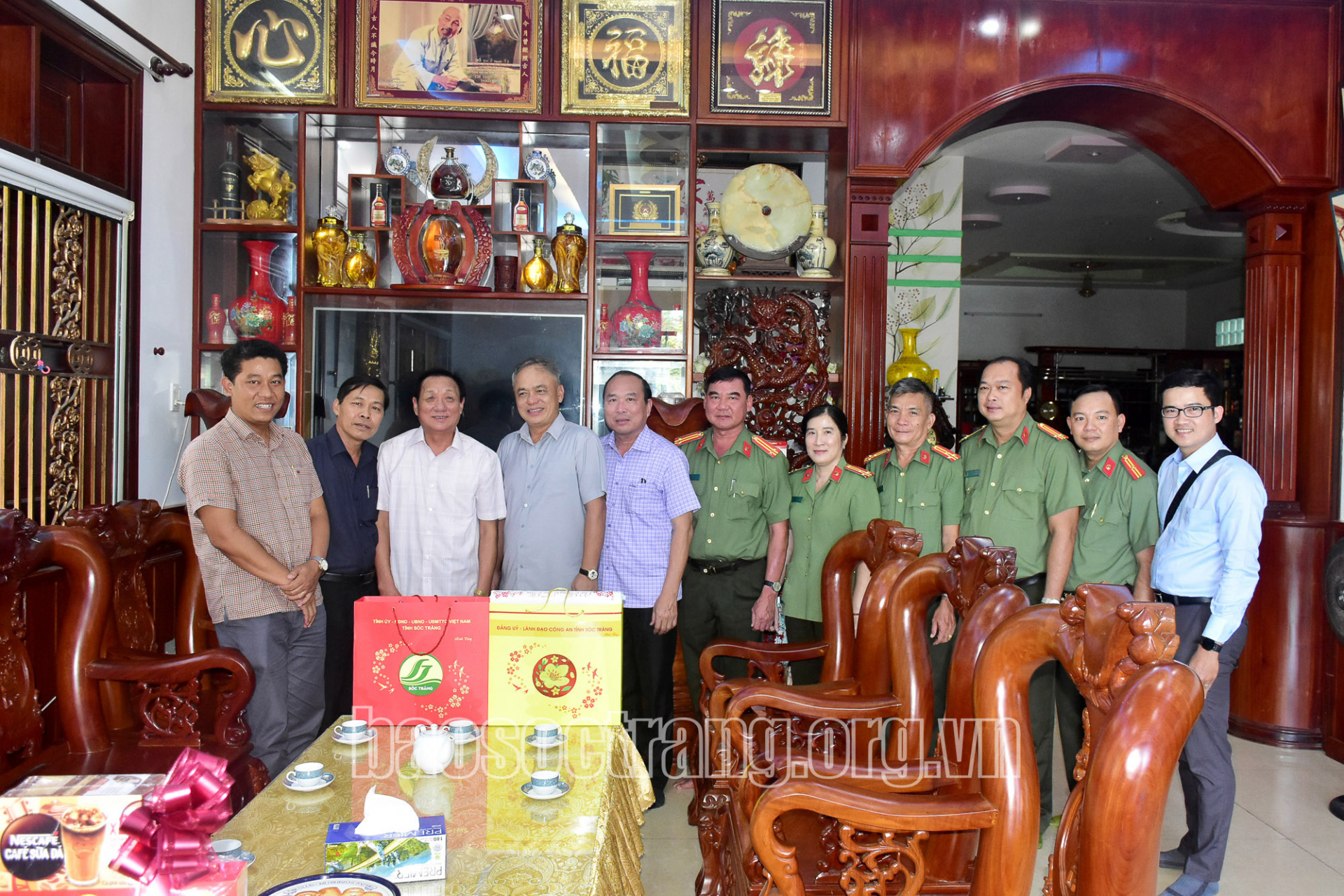 Đoàn cán bộ tỉnh thăm và chúc Tết cán bộ hưu trí tại thành phố Sóc Trăng