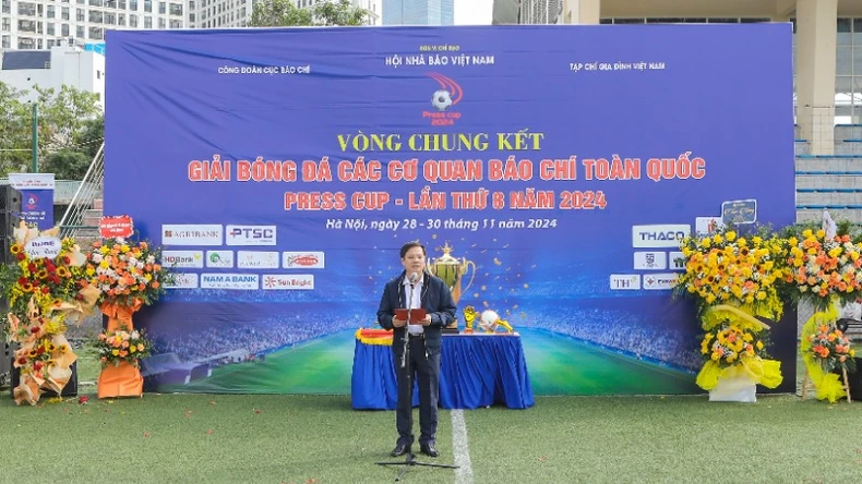 Khai mạc Giải b&oacute;ng đ&aacute; c&aacute;c cơ quan b&aacute;o ch&iacute; to&agrave;n quốc - Press Cup 2024 ảnh 1