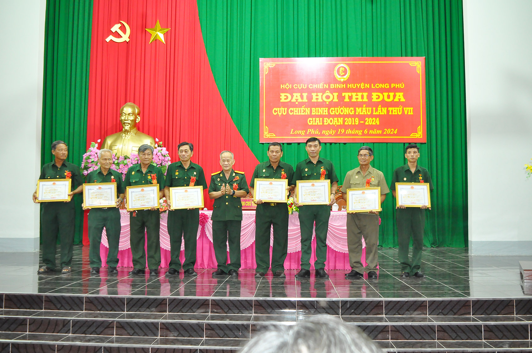 Tổ chức Đại hội thi đua “Cựu chiến binh gương mẫu” huyện Long Phú, lần thứ VII, giai đoạn 2019 - 2024