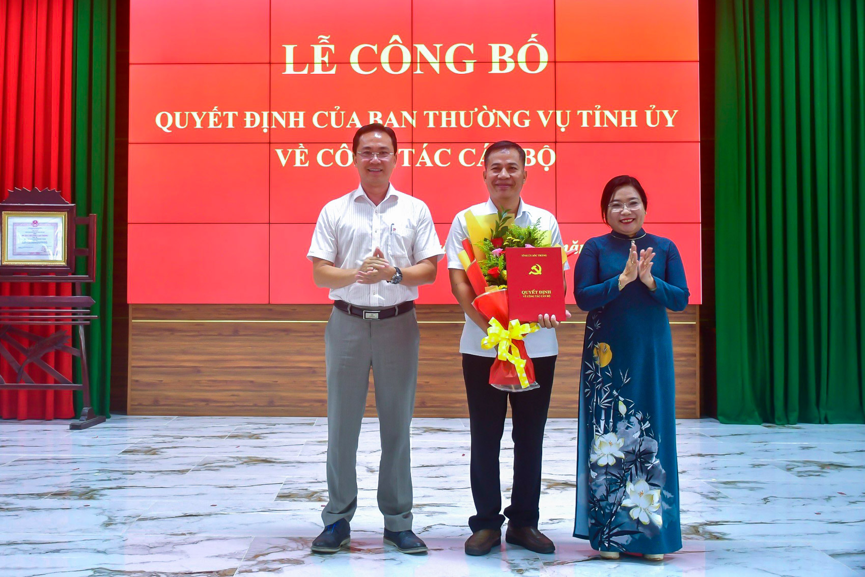 Công bố quyết định về công tác cán bộ của Ban Thường vụ Tỉnh ủy tại huyện Châu Thành