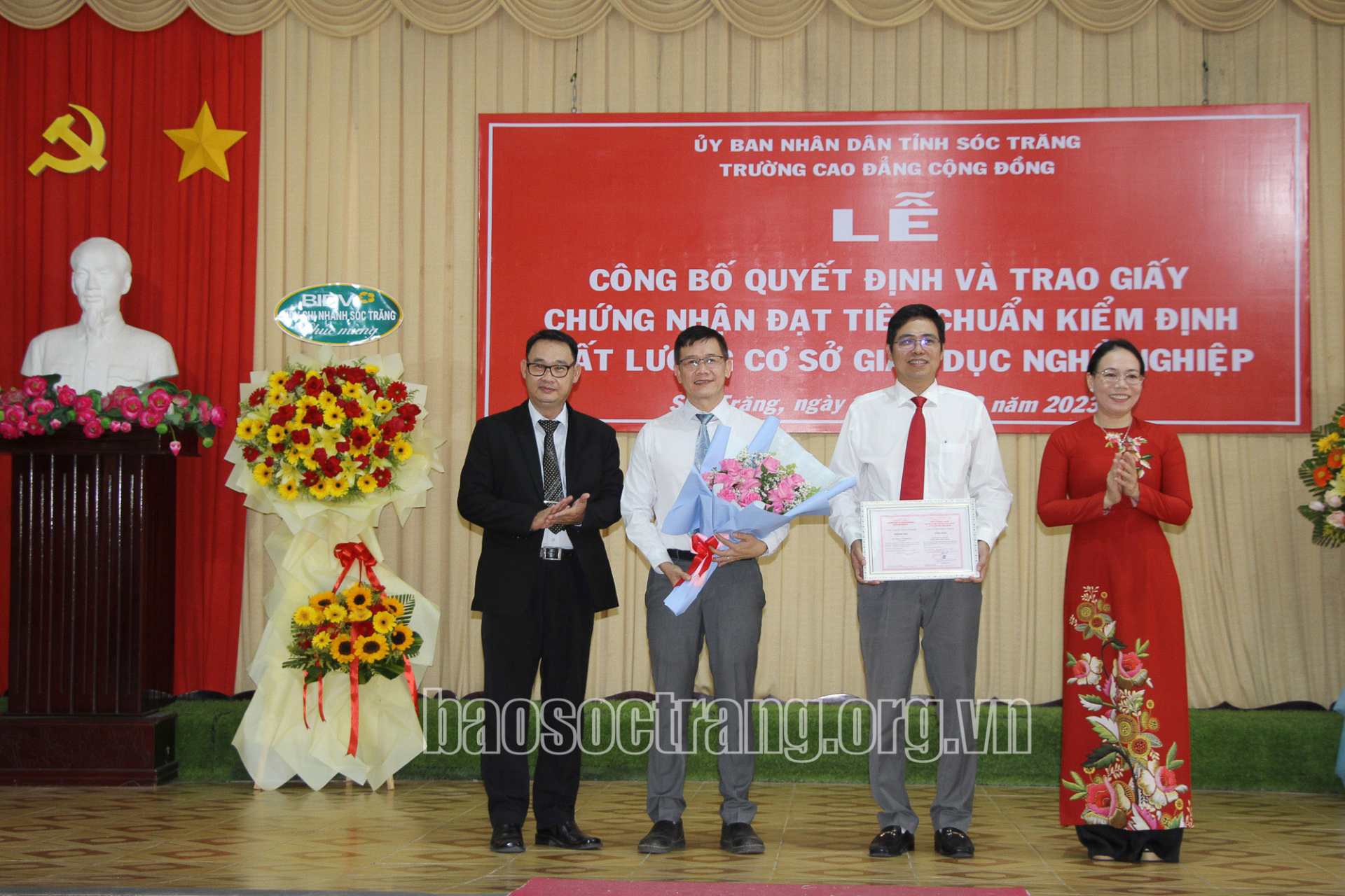 Trường Cao đẳng Cộng đồng Sóc Trăng đạt tiêu chuẩn kiểm định chất lượng cơ sở giáo dục nghề nghiệp