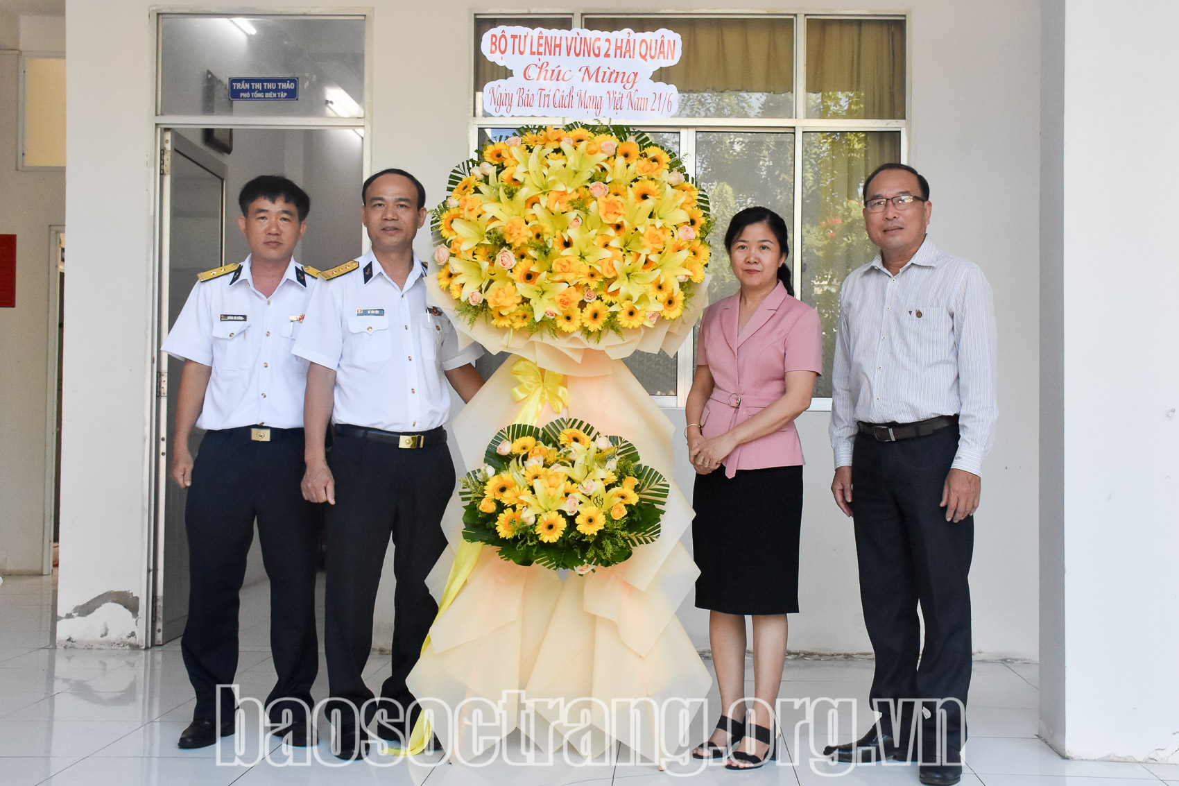 Bộ Tư lệnh Vùng 2 Hải quân thăm, chúc mừng ngày Báo chí Cách mạng Việt Nam 21/6