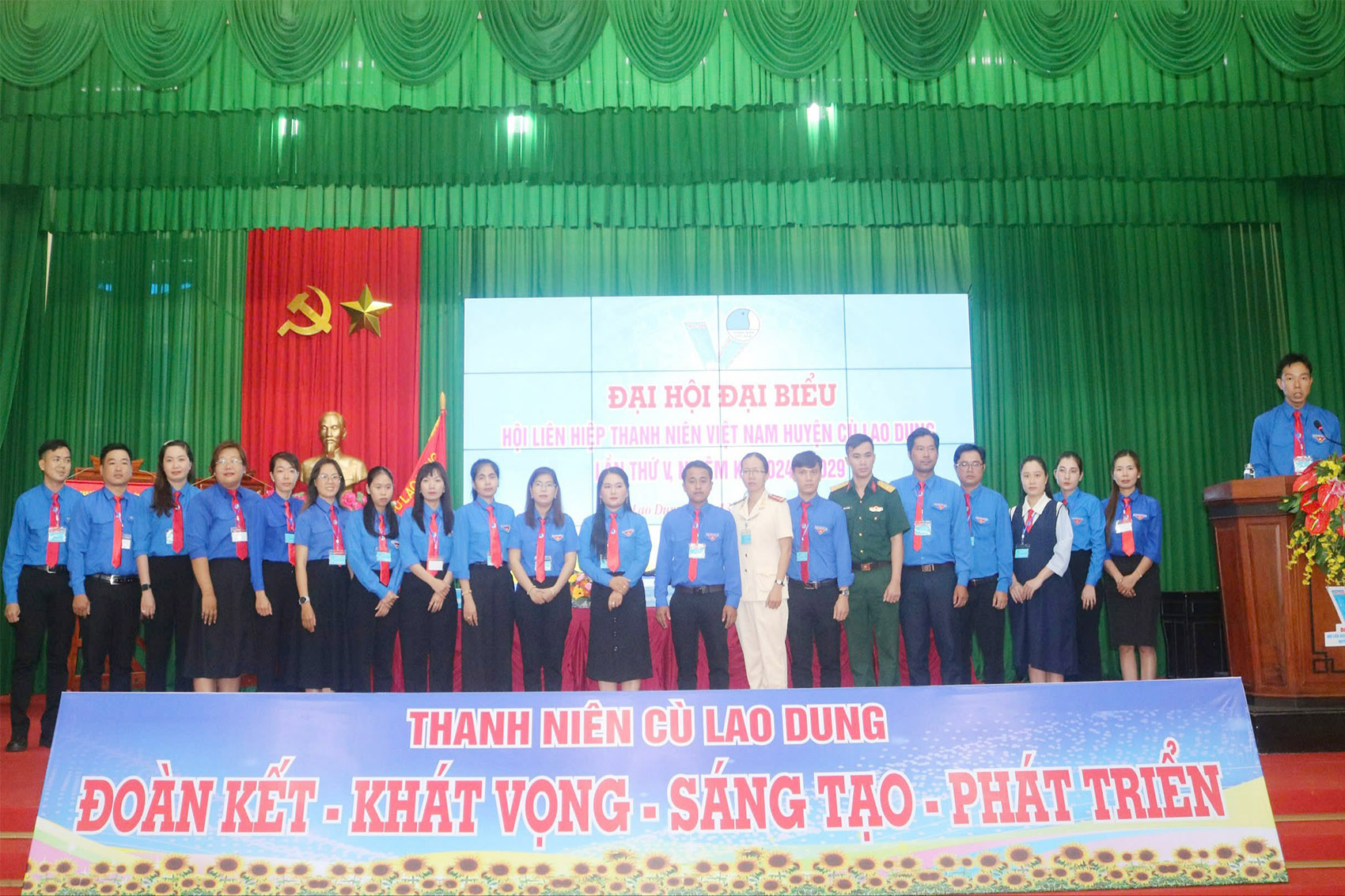 Đại hội đại biểu Hội Liên hiệp Thanh niên Việt Nam huyện Cù Lao Dung lần thứ V thành công tốt đẹp