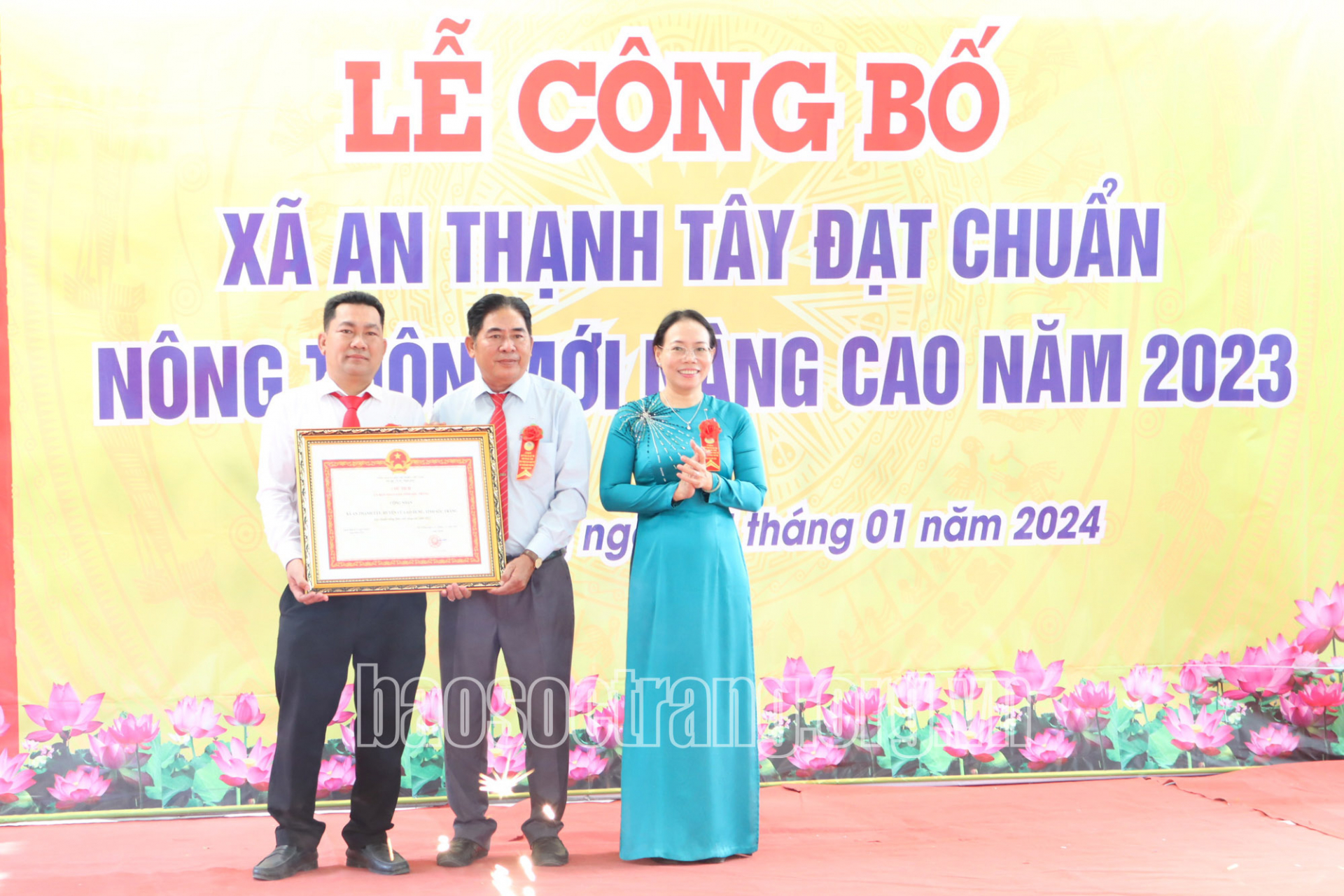 Xã An Thạnh Tây đạt chuẩn nông thôn mới nâng cao