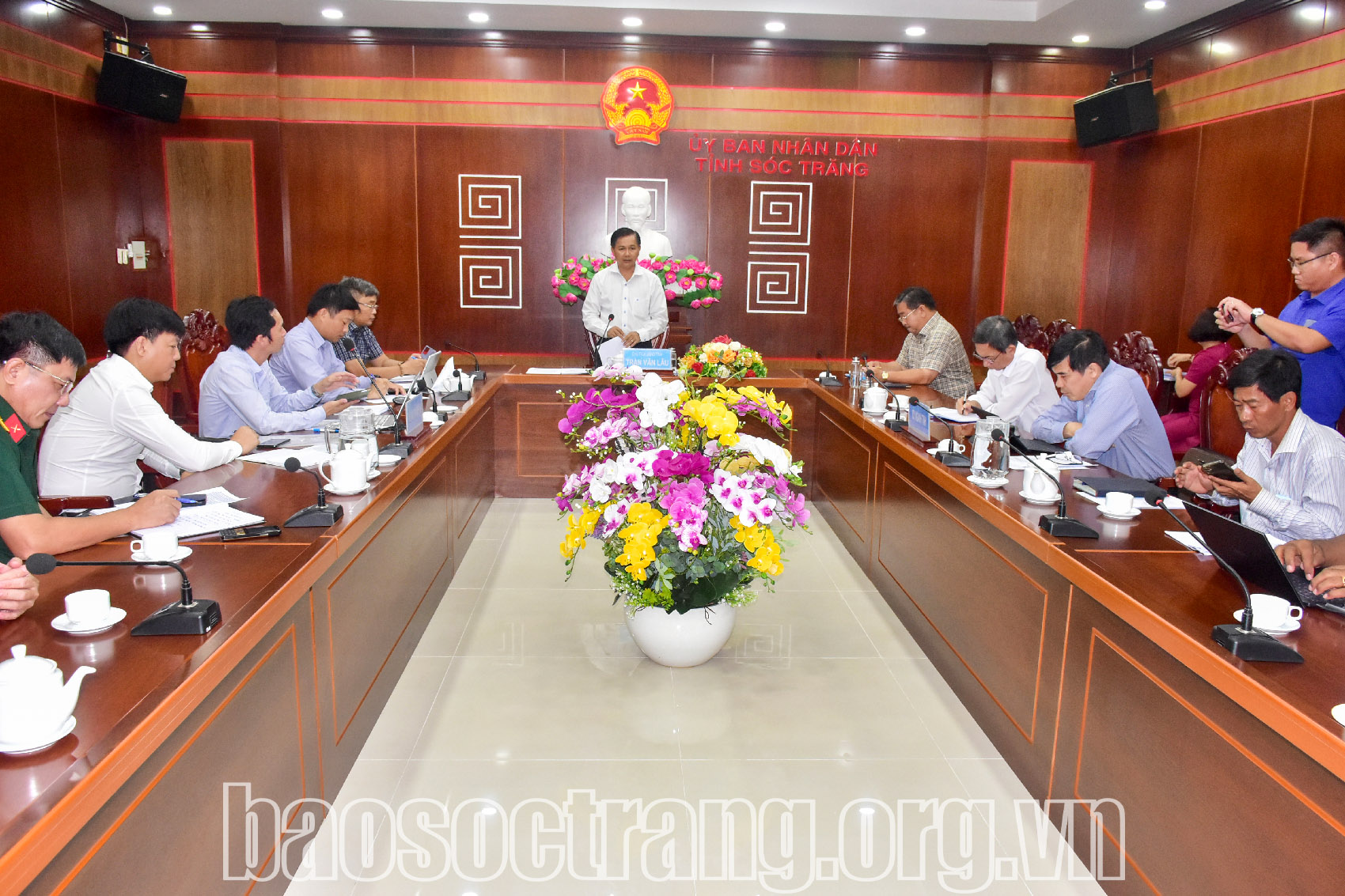 Lãnh đạo tỉnh làm việc với Ban Quản lý Dự án Mỹ Thuận về thủ tục cấp quyền khai thác mỏ cát biển