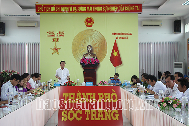 Lên kế hoạch lập lại trật tự đô thị trên địa bàn thành phố Sóc Trăng